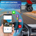 4K Driving Recorder Ultra HD Front And Rear Dual Camera Night Vision Parking Surveillance GPS Reversing