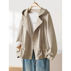 Hooded Short New Loose Design Niche Coat