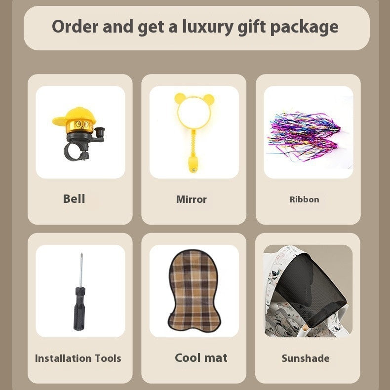 Tricycle Pedal Baby Car Children Lightweight Toy Trolley