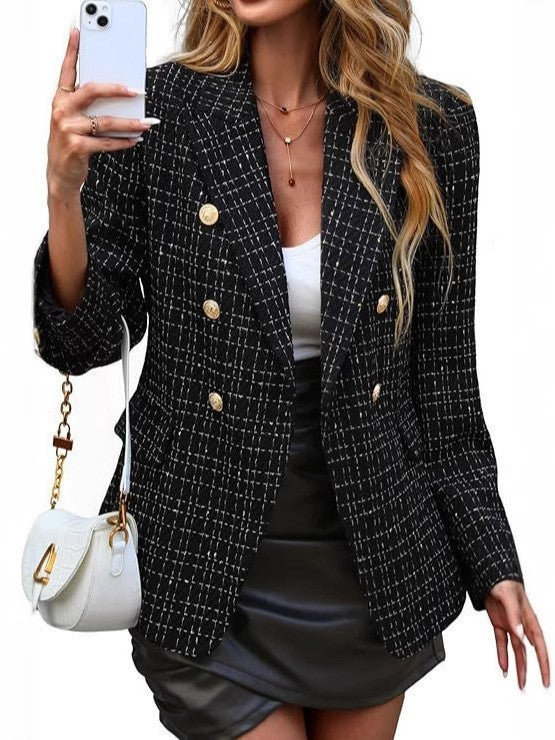 Women's Clothing Solid Color Suit Autumn Simplicity Style